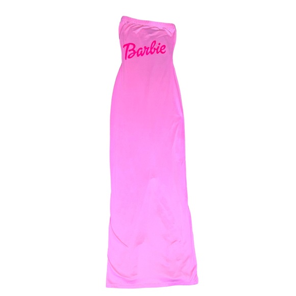 Barbie Logo Movie Premiere Fit Dress Pink Size XS - Picture 2 of 6